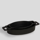 Čierna sada dvoch zapekacích mís. 