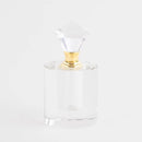 Transparentná dekorácia z krištáľového skla