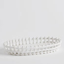 Biela veľkonočná dekoračná misa.