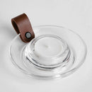 Transparentný svietnik.