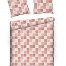 Ružové bavlnené obliečky.