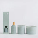 Zelená vonná sviečka.