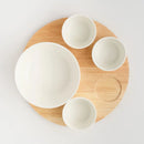 Biela servírovacia sada misiek.