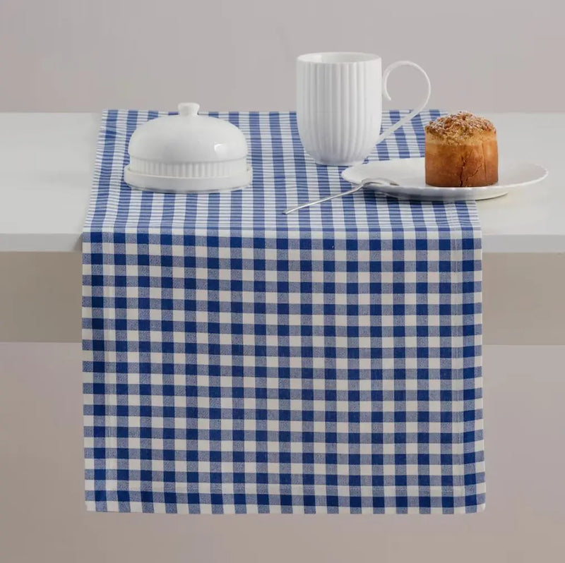 Modrá bavlnená štóla.