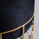 Čierno zlatá taburetka. 