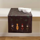 Zelená polyesterová štóla s krásnym vianočným motívom.