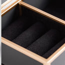 Čierna šperkovnica.