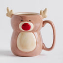 Hnedý vianočný hrnček.