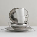 Bielo strieborný hrnček. 