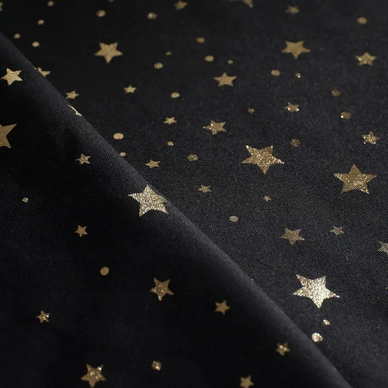 Čierna vianočná polyesterová štóla