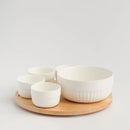 Biela servírovacia sada misiek.