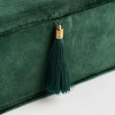 Zelená zrkadlová šperkovnica.