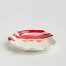 Červeno biela vianočná tácka v podobe Santu