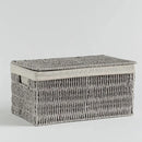 Sivý úložný box.