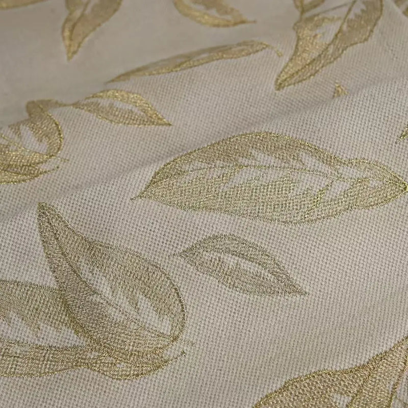 Béžová štóla z bavlny a ľanu