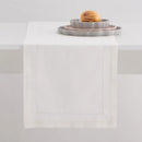 Biela bavlnená štóla s prídavkom konopných vlákien.