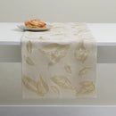 Béžová štóla z bavlny a ľanu