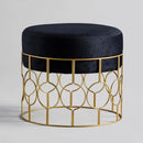 Čierno zlatá taburetka. 