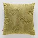 Zelená obliečka na vankúš. 