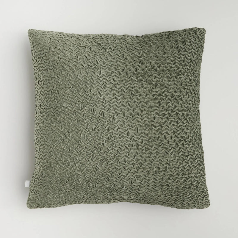 Zelená obliečka na vankúš.