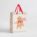 Béžová vianočná darčeková taška.