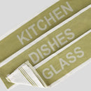 Zelená sada kuchynských utierok.