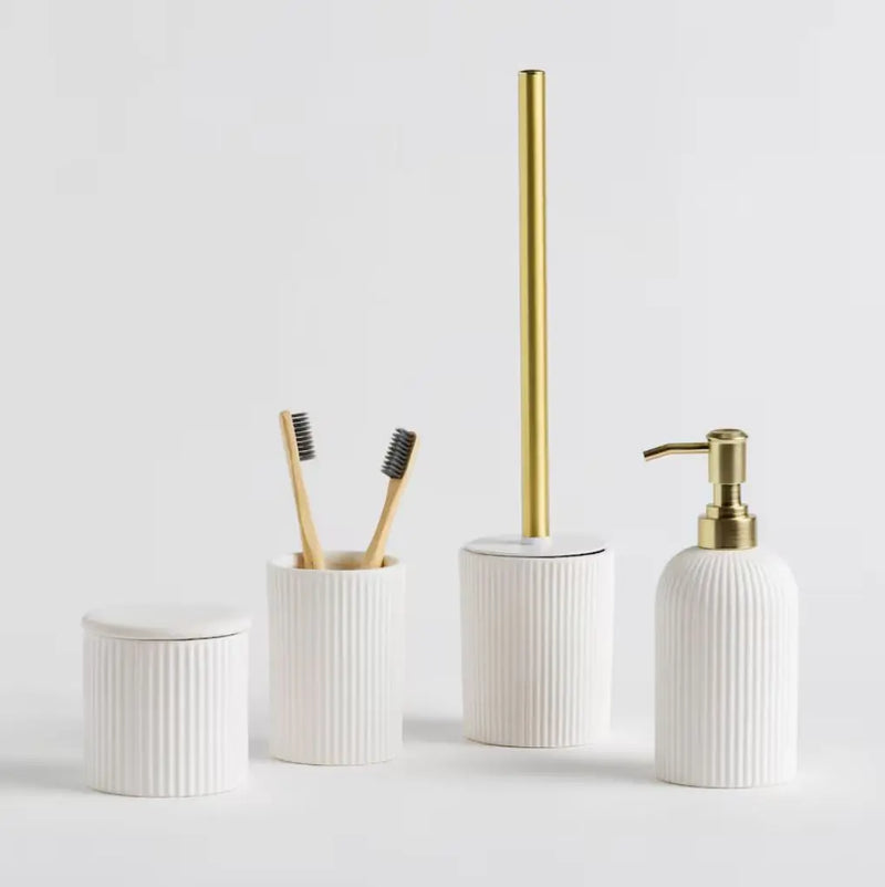 Biela kúpeľňová dóza