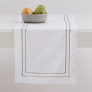 Bielo strieborná polyesterová štóla