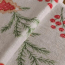 Béžová vianočná deka.