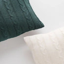 Zelená obliečka na vankúš. 