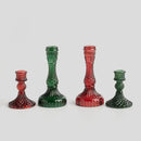 Zelený vianočný svietnik.