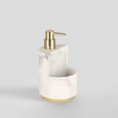 Biely dávkovač s miestom na hubku.