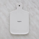 Biela doska na servírovanie. 