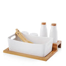 Servírovacia sada na drevenej podložke MUDDY home&you