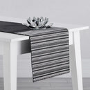 Čierno sivá polyesterová štóla.