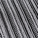 Čierno sivá polyesterová štóla.