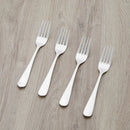 Strieborná sada vidličiek z nehrdzavejúcej ocele. 