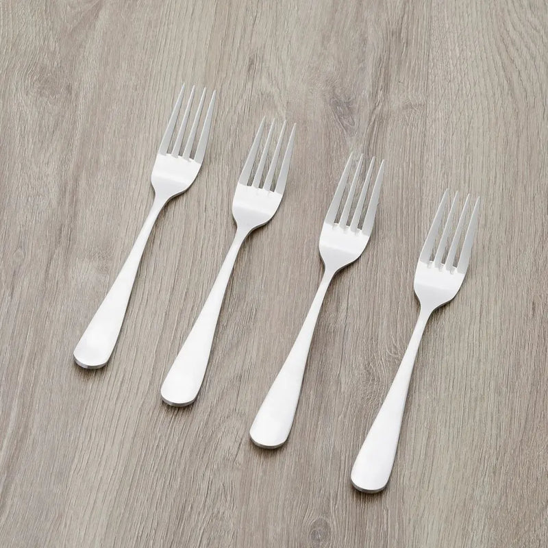 Strieborná sada vidličiek z nehrdzavejúcej ocele. 