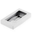 Strieborná sada vidličiek z nehrdzavejúcej ocele. 