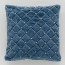 Modrá polyesterová obliečka na vankúš.