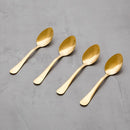 Zlatá sada lyžičiek z nehrdzavejúcej ocele.
