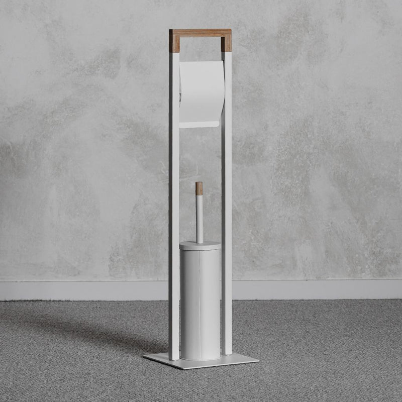 Paper stand with toilet brush GIBO