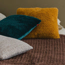 Zelená polyesterová obliečka na vankúš.