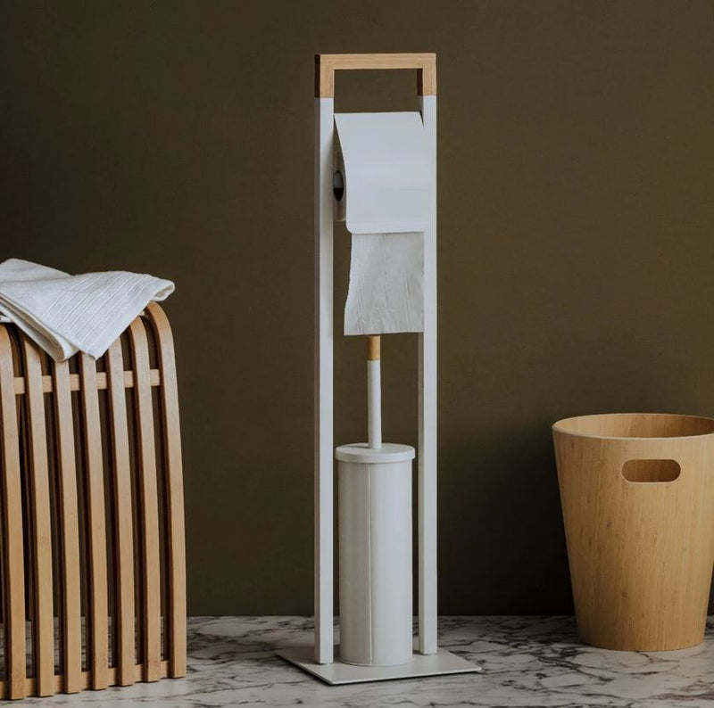 Paper stand with toilet brush GIBO